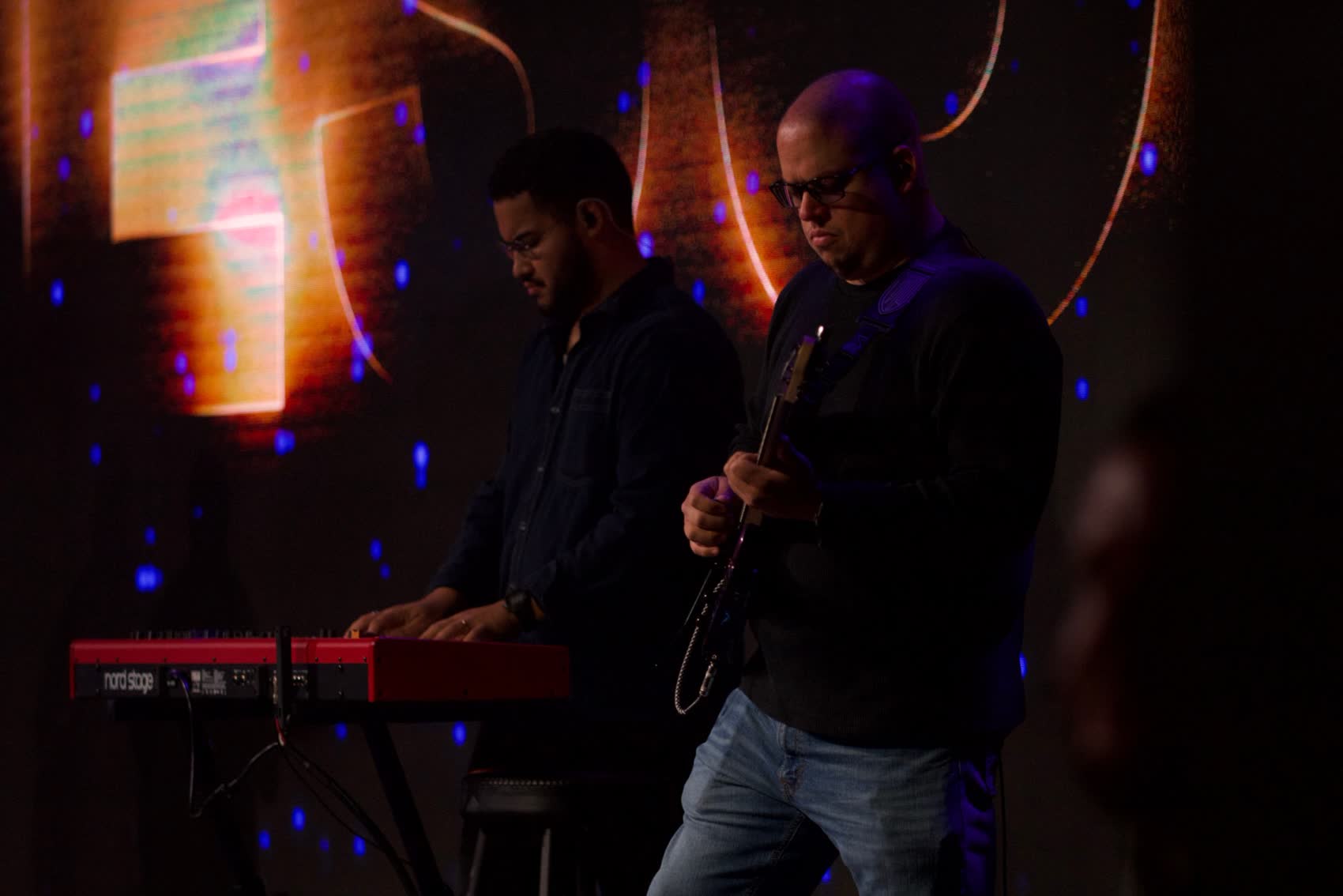 Frank Torres performing on stage